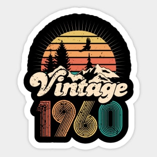 60th birthday gifts for men and women 1960 gift 60 years old Sticker